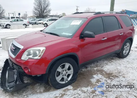 2012 GMC Acadia Sl z USA, uszkodzony, nr VIN 1GKKRNEDXCJ299507